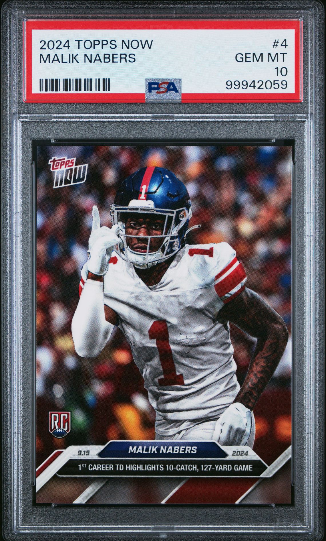 2024 Topps Now TOPPS NOW #4 Malik Nabers front