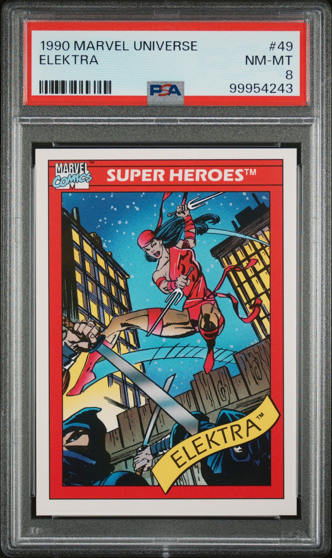 1990 Marvel MARVEL UNIVERSE #49 Elektra front