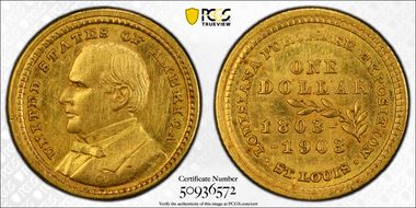 1903 G$1 LA Purchase, McKinley N1