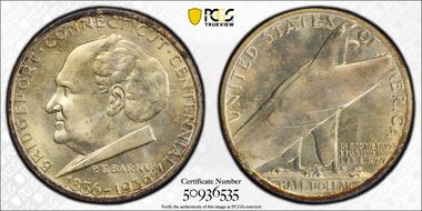 1936 50C Bridgeport MS66