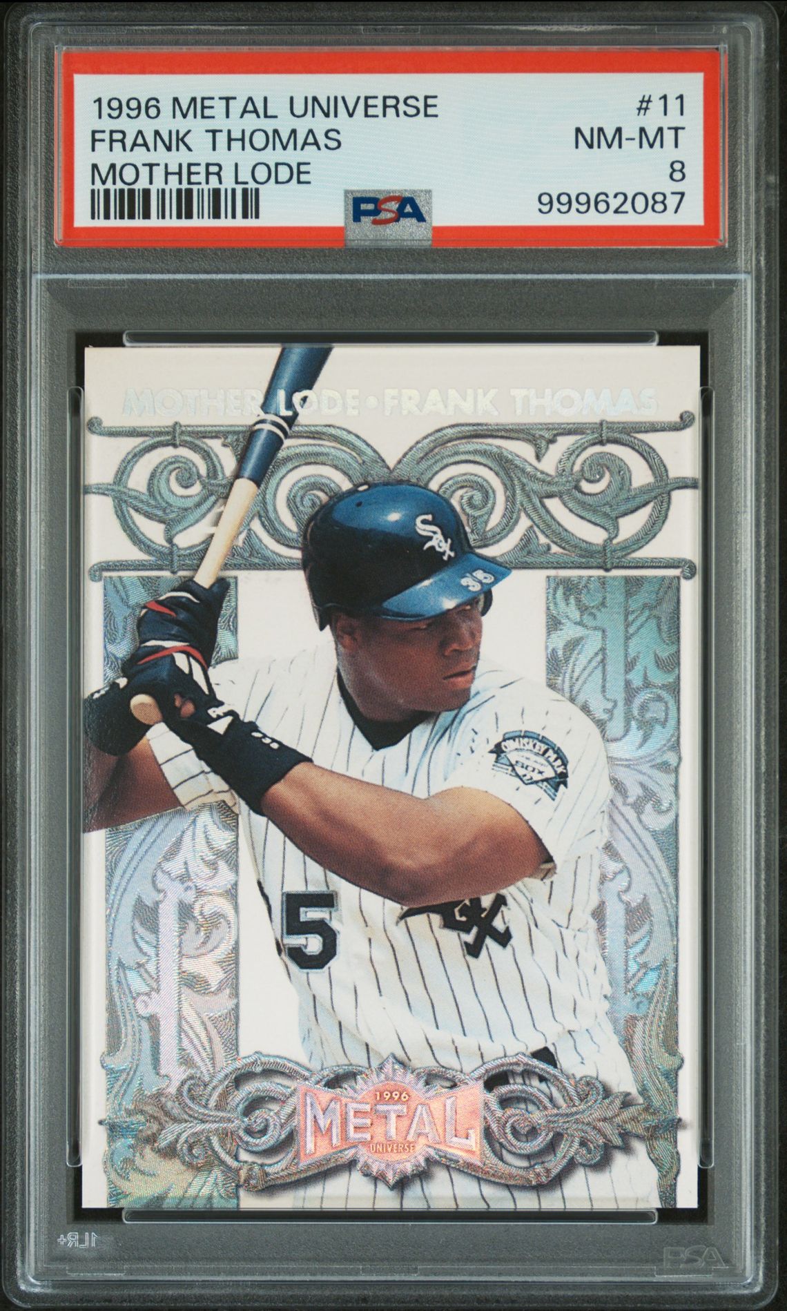 1996 Fleer METAL UNIVERSE MOTHER LODE #11 Frank Thomas front