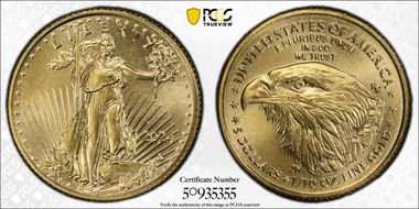 2024 $5 Gold Eagle MS69
