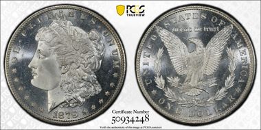 1879-S $1 MS67+ 