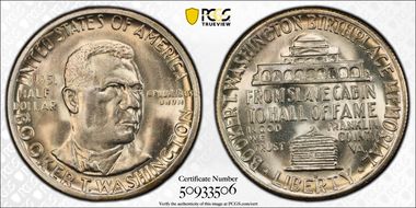 1951-S 50C Booker T. Washington MS67