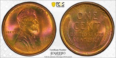 1909 VDB 1C MS67RB