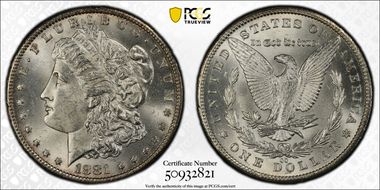 1881-CC $1 MS62