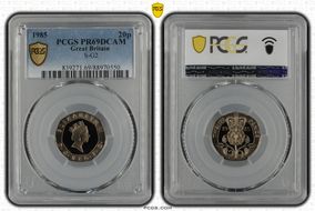1985 20p S-G2 PR69DCAM