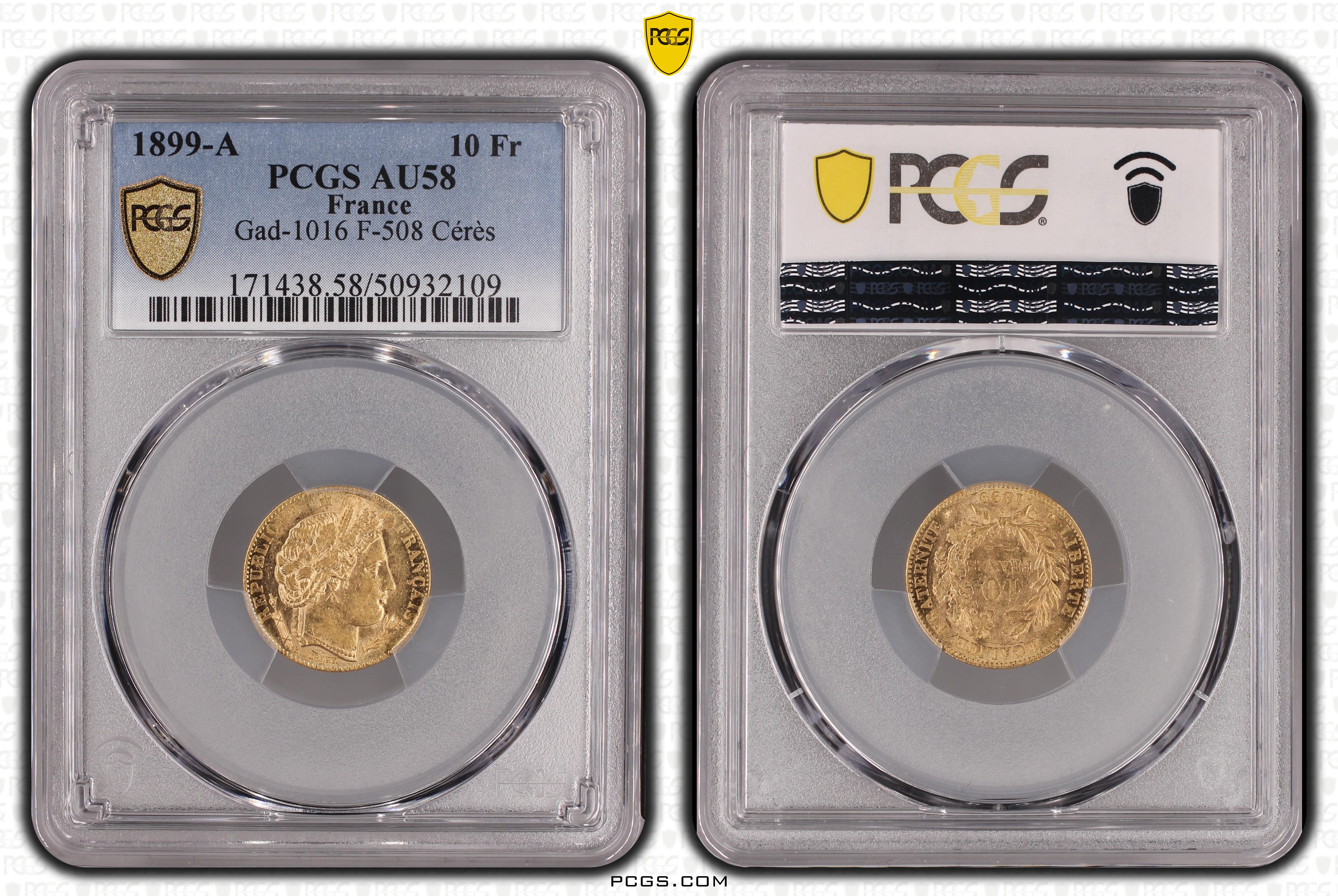 PCGS Certificate Verification Coin Details for Cert #50932109