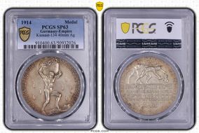 1914 Medal  Kienast-134 40mm Ag SP63