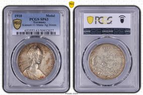 1910 Medal  Kienast-11 Matte Ag 36mm SP63