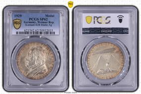 1929 Medal  Kienast-428 Matte Ag SP62