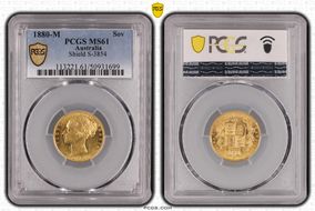 1880-M Sov Shield S-3854 MS61