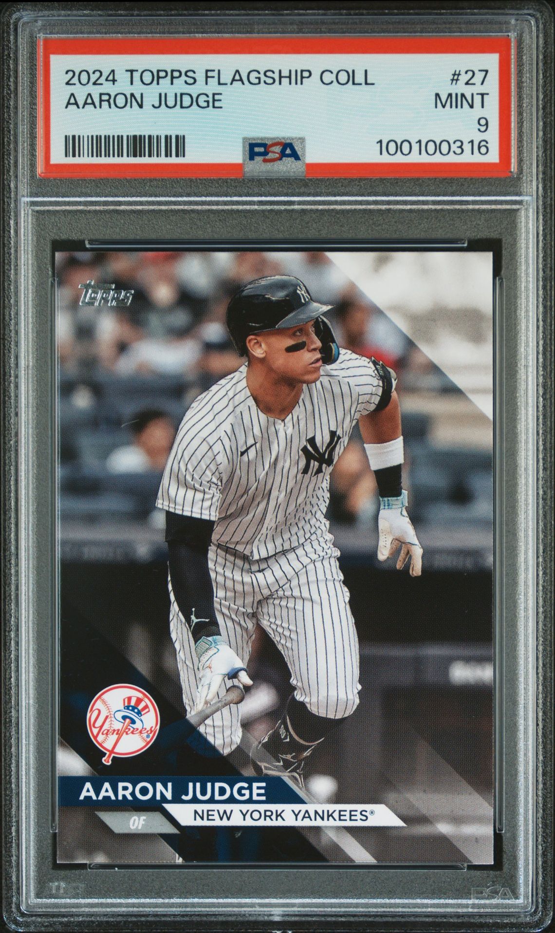 2024 Topps Flagship Collection Aaron Judge #27 Mint 9 front