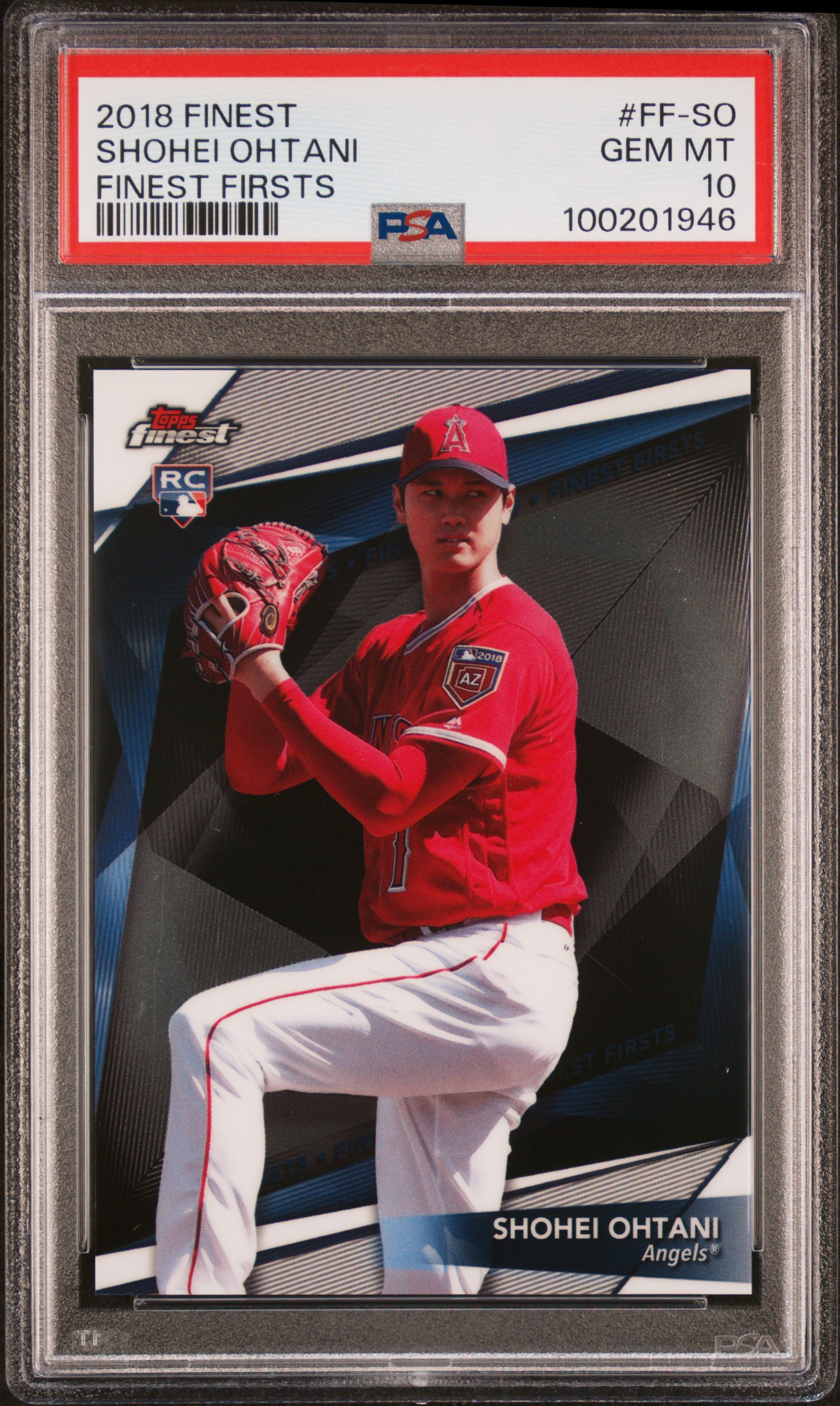 2018 Finest Finest Firsts Shohei Ohtani #Ff-So (Finest Firsts) Gem Mt 10 front