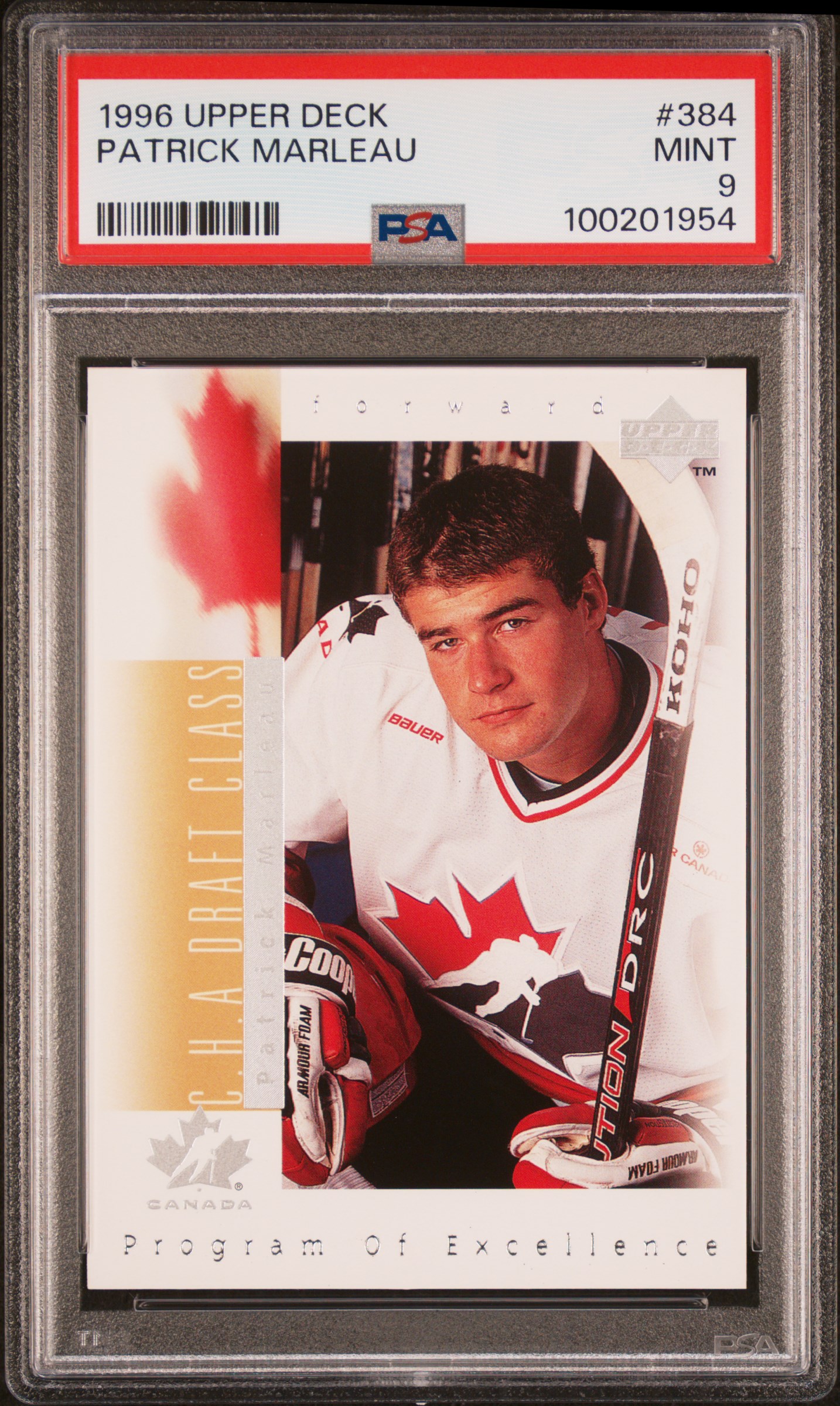1996 Upper Deck Patrick Marleau #384 Mint 9 front