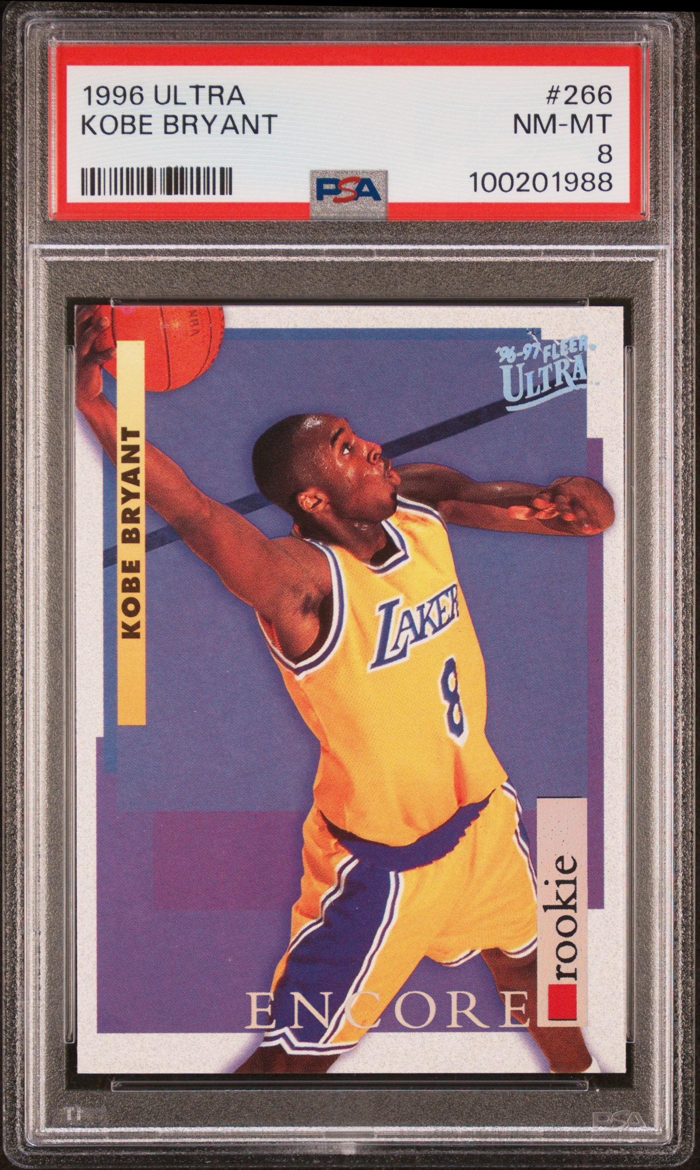 1996 Ultra Kobe Bryant #266 Nm-Mt 8 front