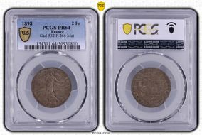 1898 2 Fr Gad-532 F-266 Mat PR64