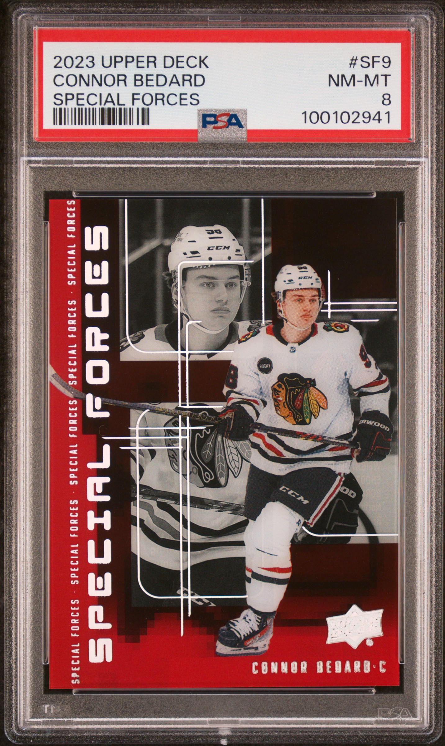 2023 Upper Deck Extended Series Special Forces Connor Bedard #Sf9 Nm-Mt 8 front