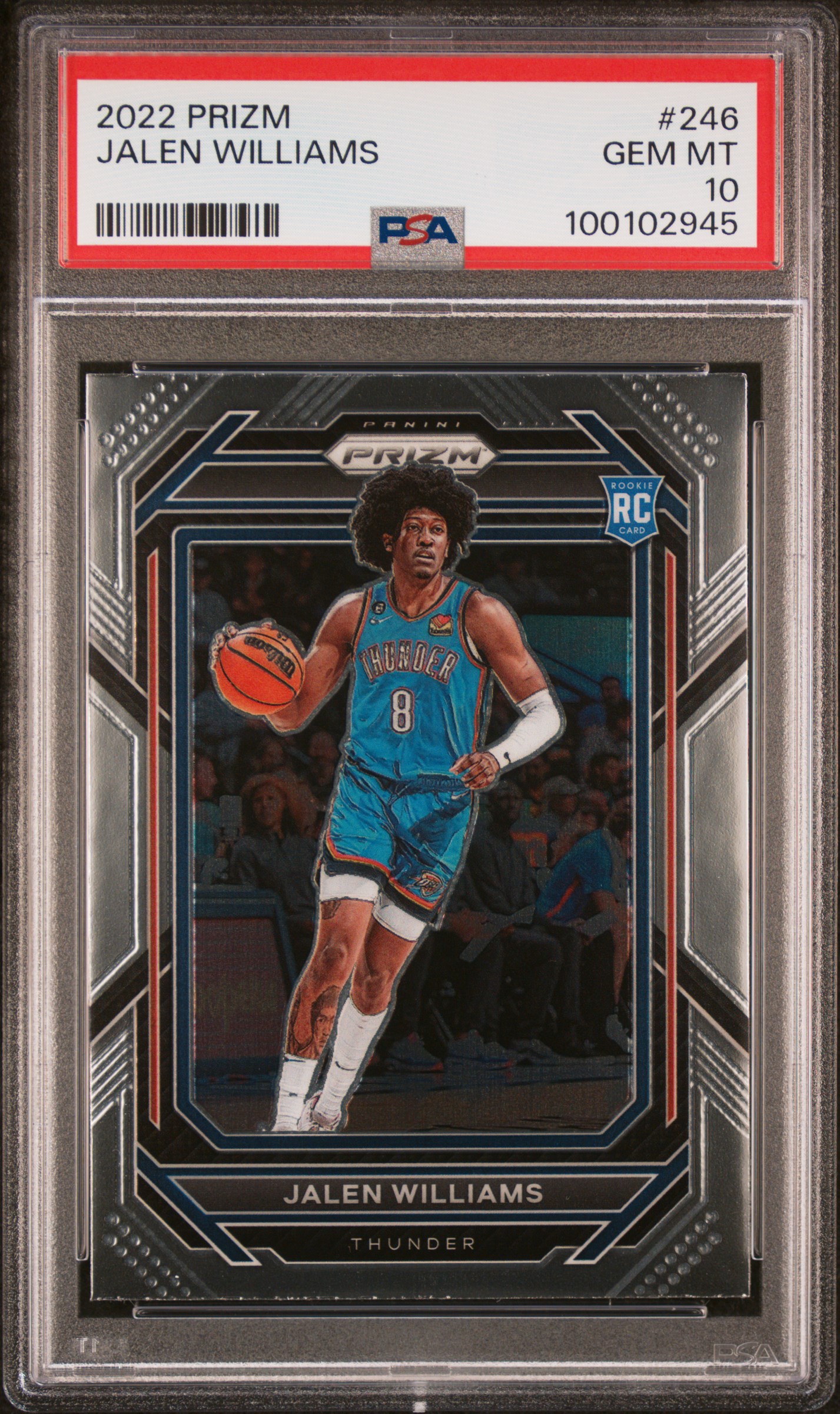 2022 Panini Prizm Jalen Williams #246 Gem Mt 10 front