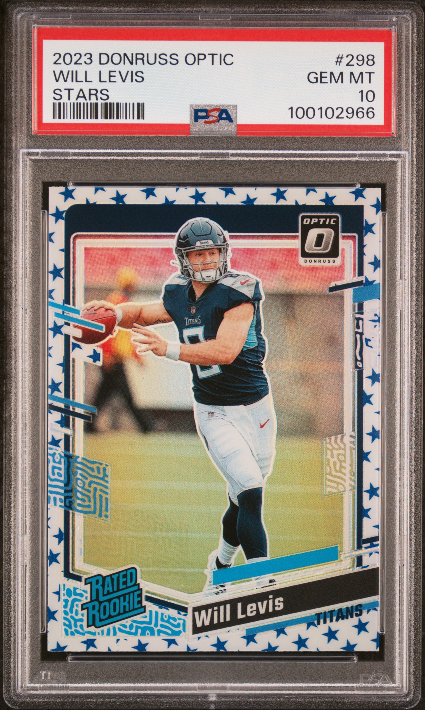 2023 Panini Donruss Optic Will Levis #298 (Stars) Gem Mt 10 front