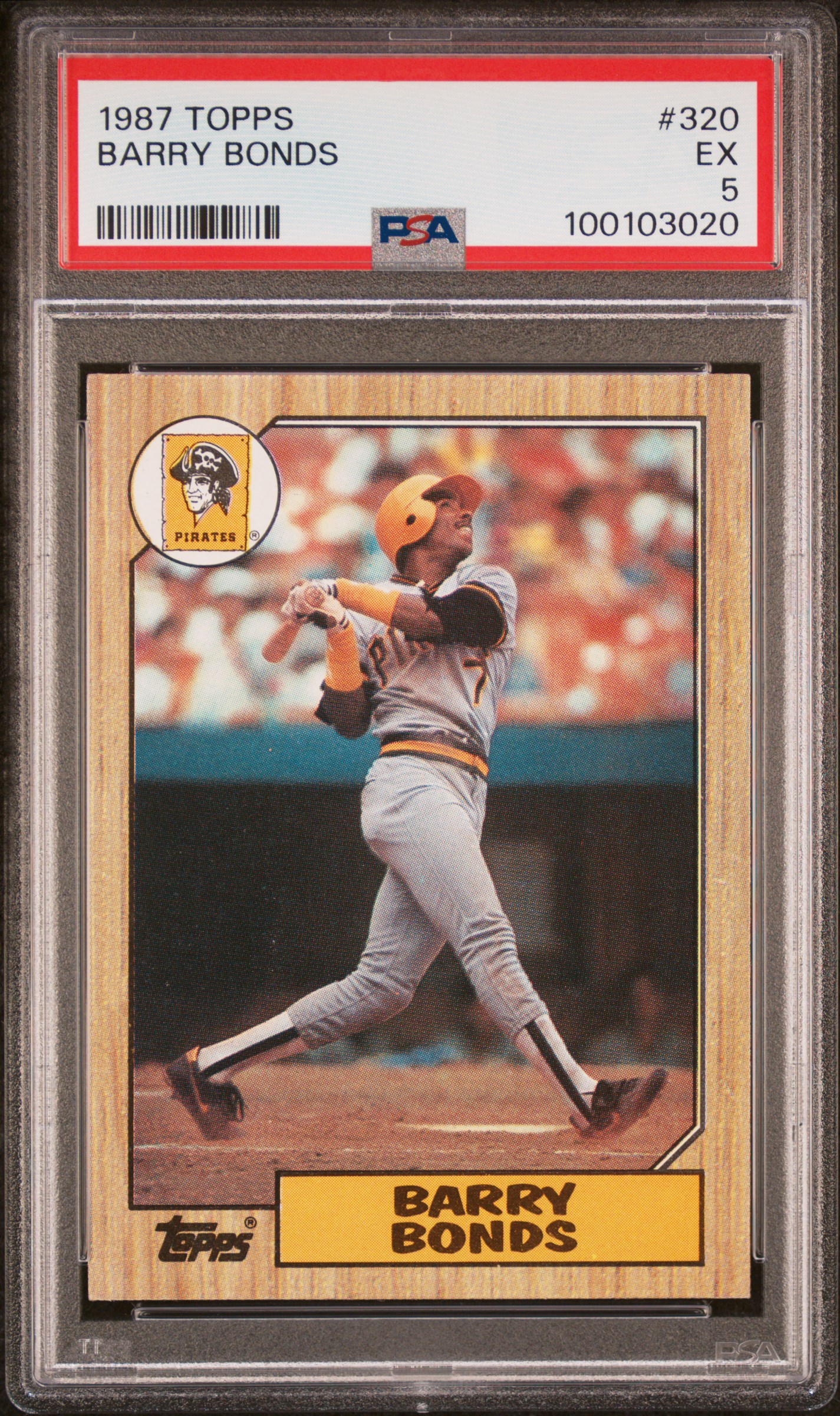 1987 Topps Barry Bonds #320 Ex 5 front