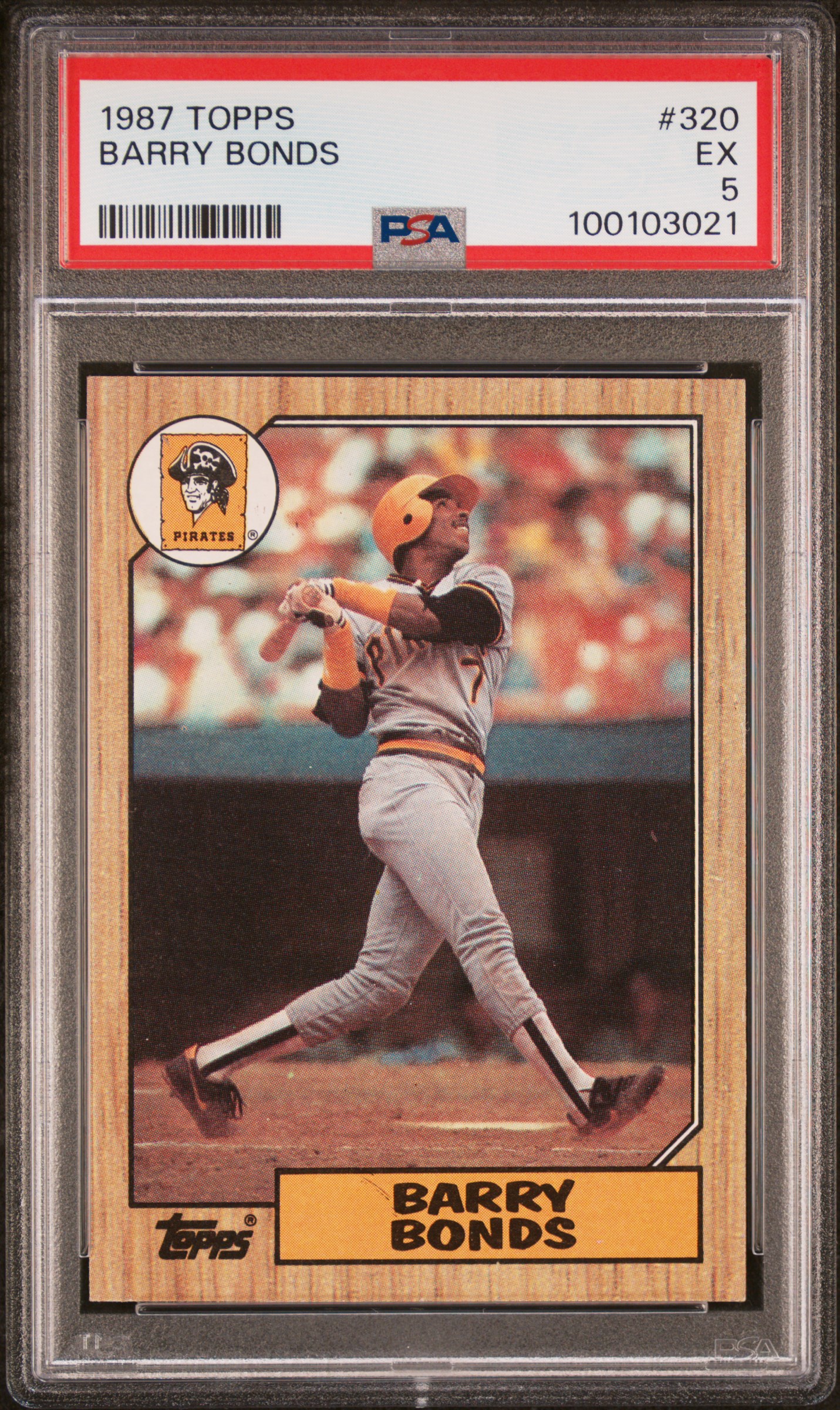 1987 Topps Barry Bonds #320 Ex 5 front