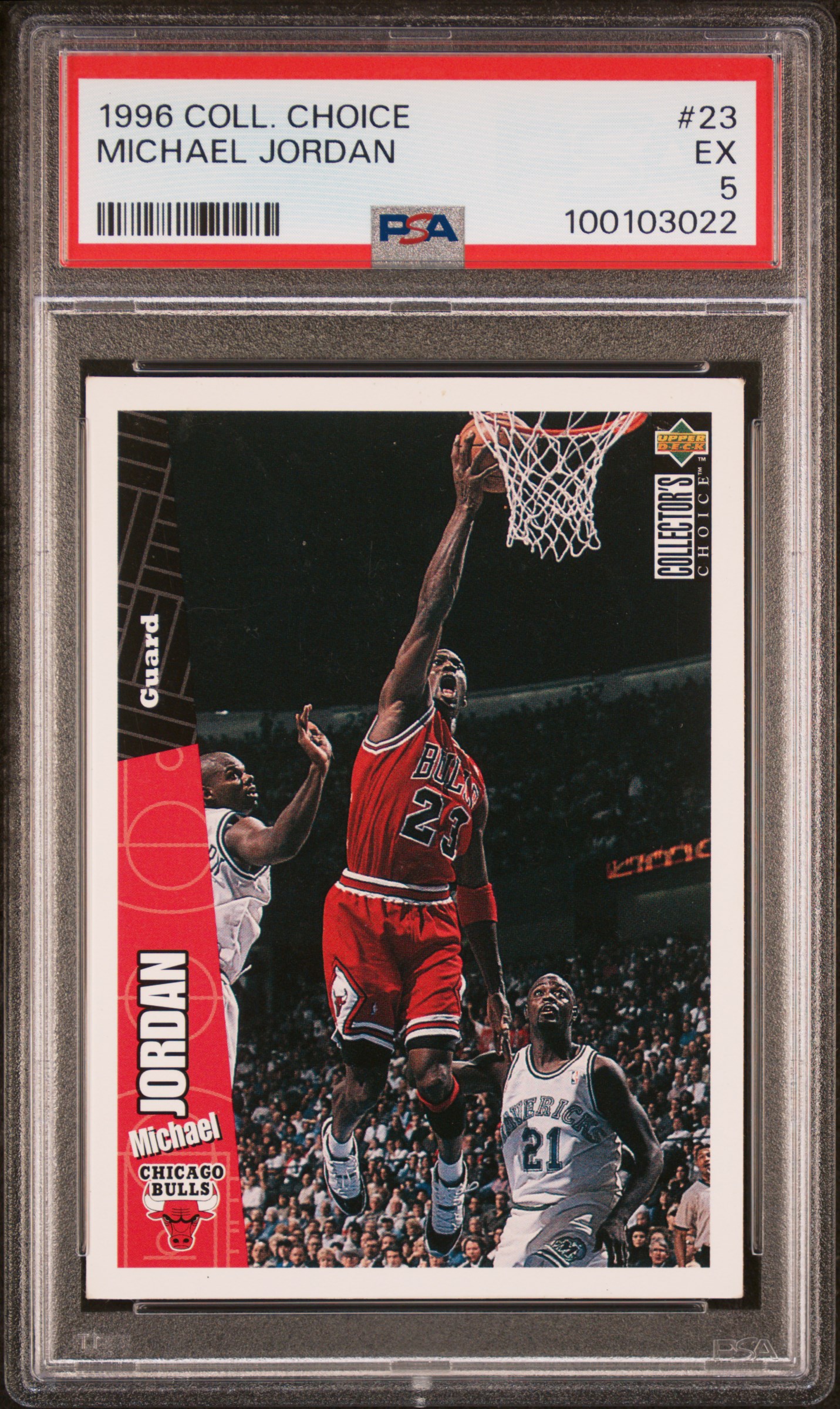 1996 Collector's Choice Michael Jordan #23 Ex 5 front