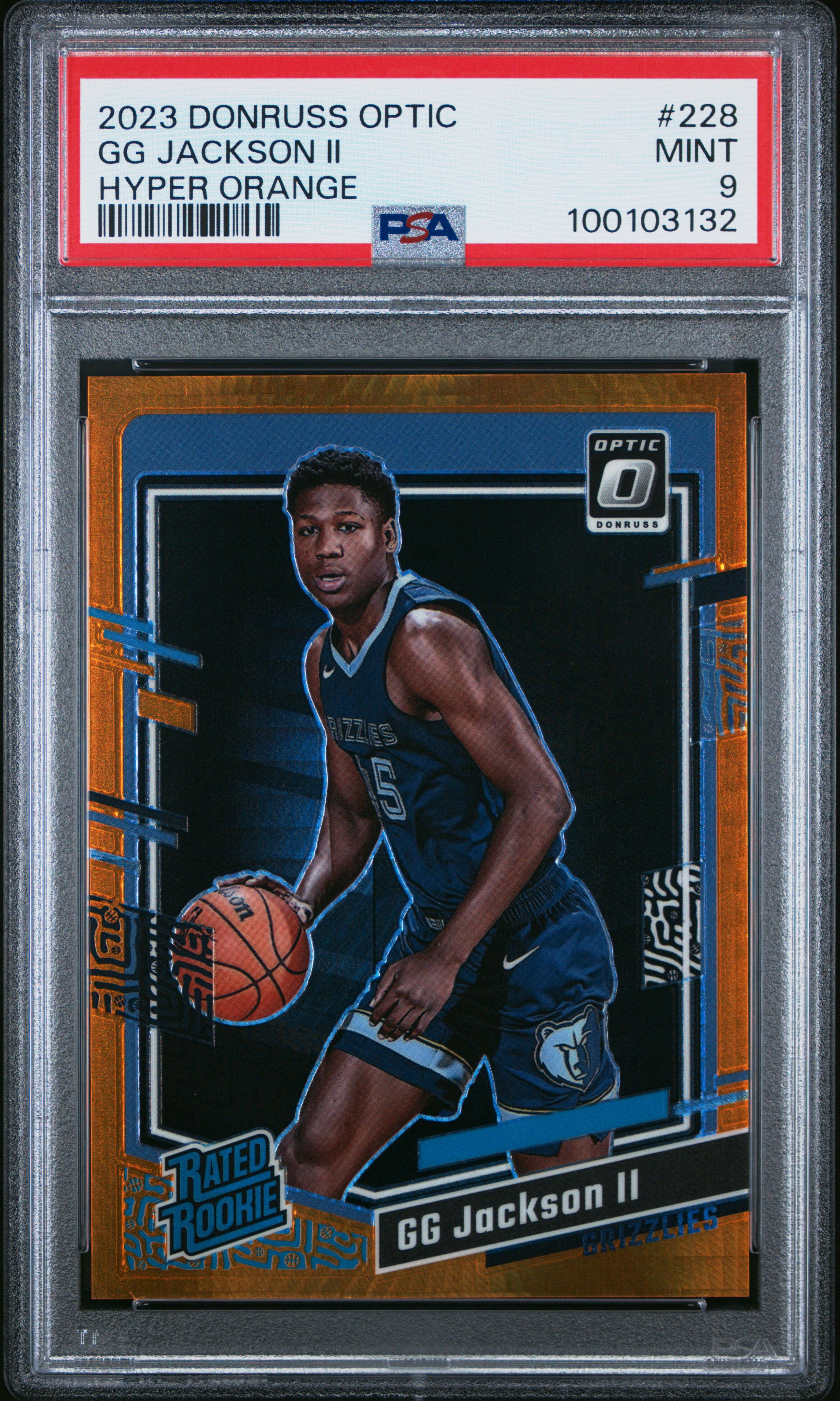 2023 Panini Donruss Optic Gg Jackson Ii #228 (Hyper Orange) Mint 9 front