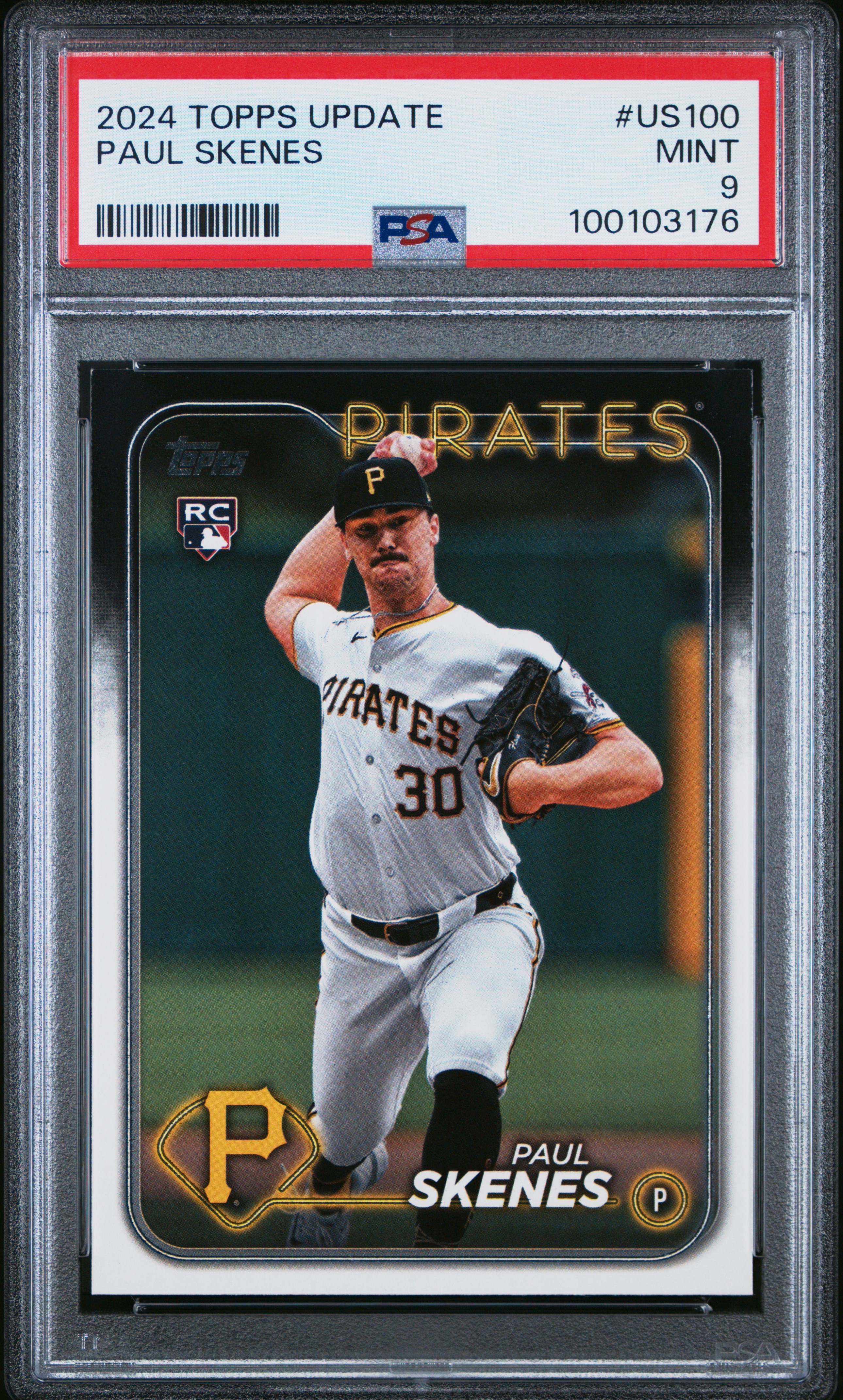 2024 Topps Update Paul Skenes #Us100 Mint 9 front