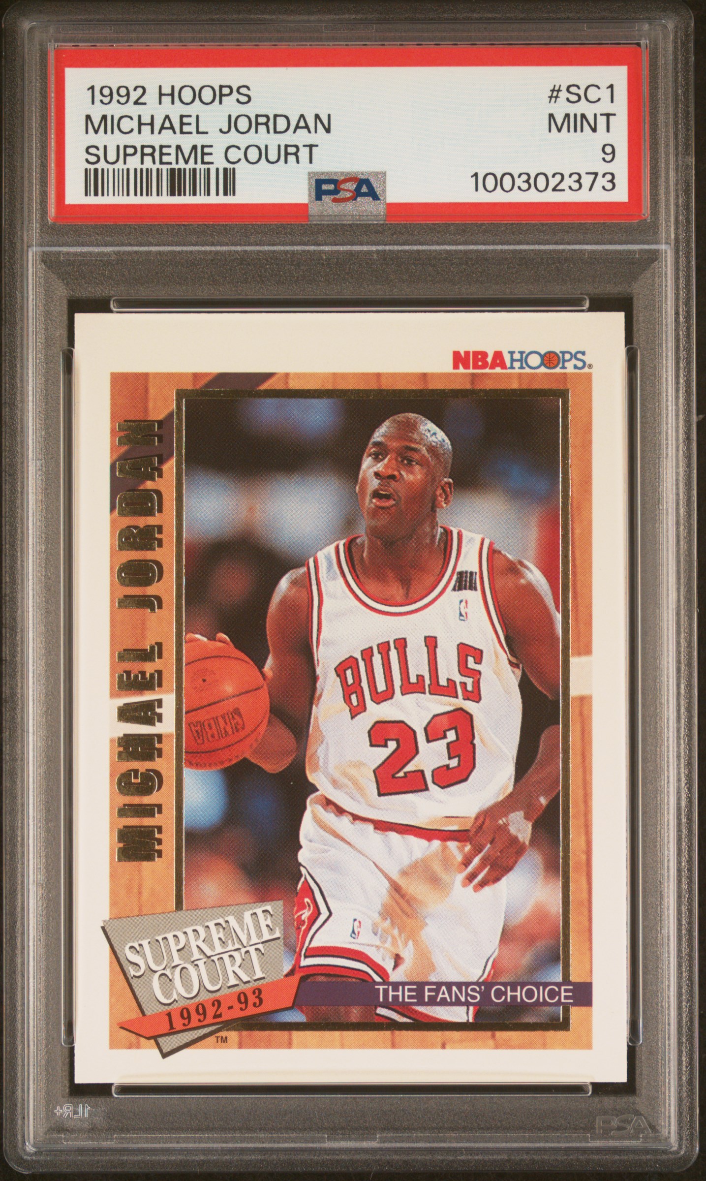 1992 Hoops Supreme Court Michael Jordan #Sc1 (Supreme Court) Mint 9 front