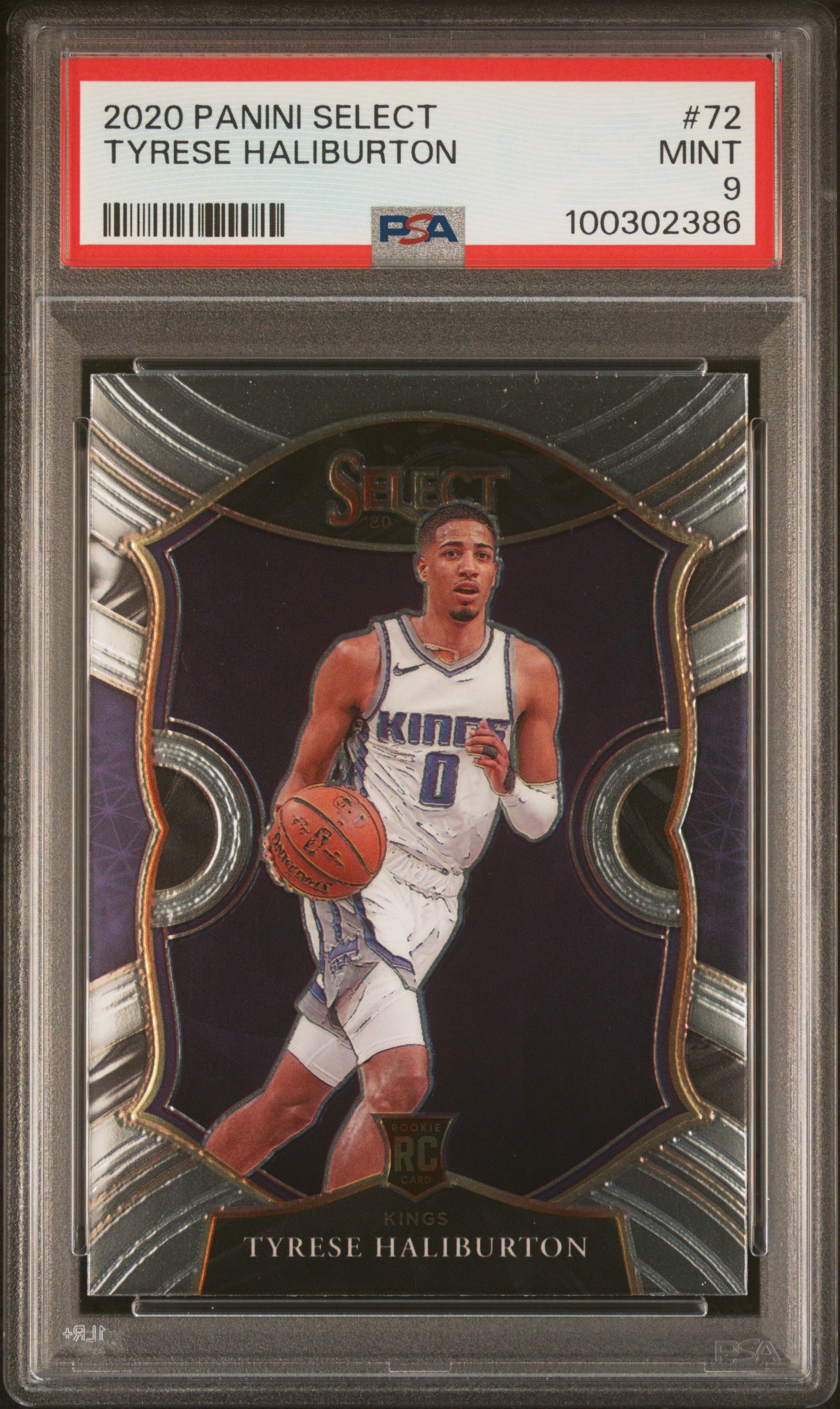 2020 Panini Select Tyrese Haliburton #72 Mint 9 front