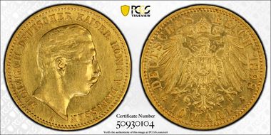 1898-A 10 Mk J-251 AU53