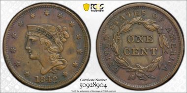 1842 1C Large Date N1BN