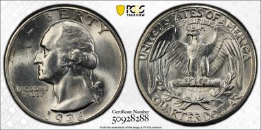 1936 25C MS64