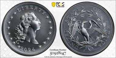 2024 Medal Flowing Hair Ag 230th Anniversary First Strike MS70