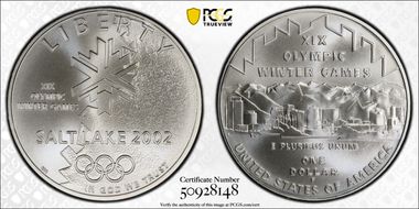 2002-P $1 Olympics-Salt Lake City MS70