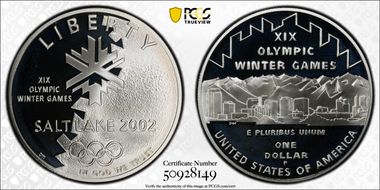 2002-P $1 Olympics-Salt Lake City PR69DCAM