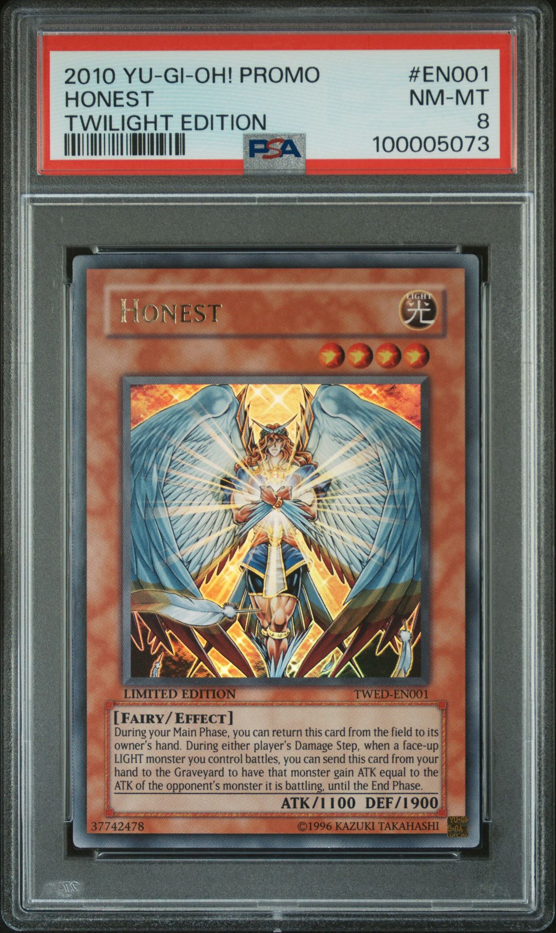 2010 Yu-Gi-Oh! YU-GI-OH! PROMO TWILIGHT EDITION #EN001 Honest front