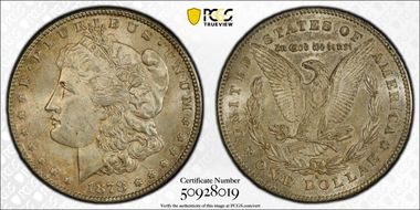 1878-S $1 MS62