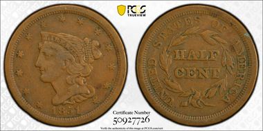 1851 1/2C VF30BN