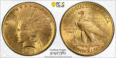 1915 $10 MS61