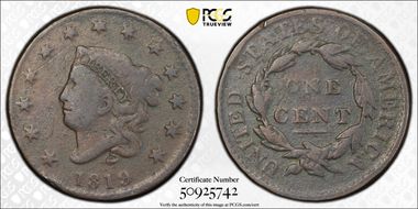 1819 1C Small Date N1BN