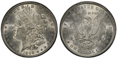 1896 $1 VAM 19, 8 in Denticle MS62