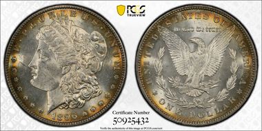 1896 $1 VAM 19, 8 in Denticle MS64