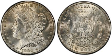1900-O $1 VAM 15, Doubled Stars MS64