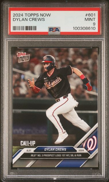 2024 Topps Now Dylan Crews #601 Mint 9 front