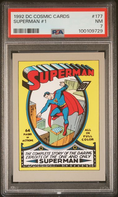 1992 Dc Dc Cosmic Cards #177 Superman #1 front