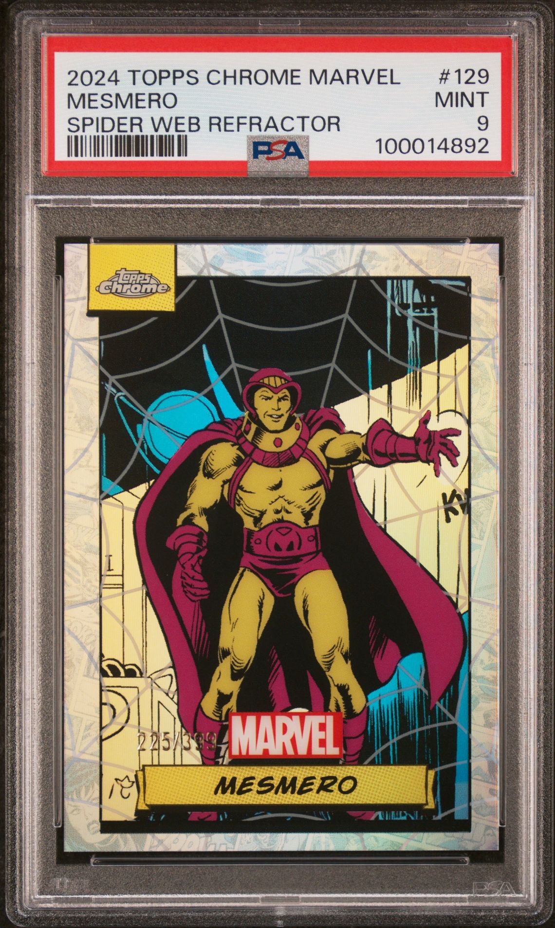 2024 Topps Chrome TOPPS CHROME MARVEL Refractor #129 Mesmero front
