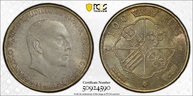 1966 100 P (1966) MS64