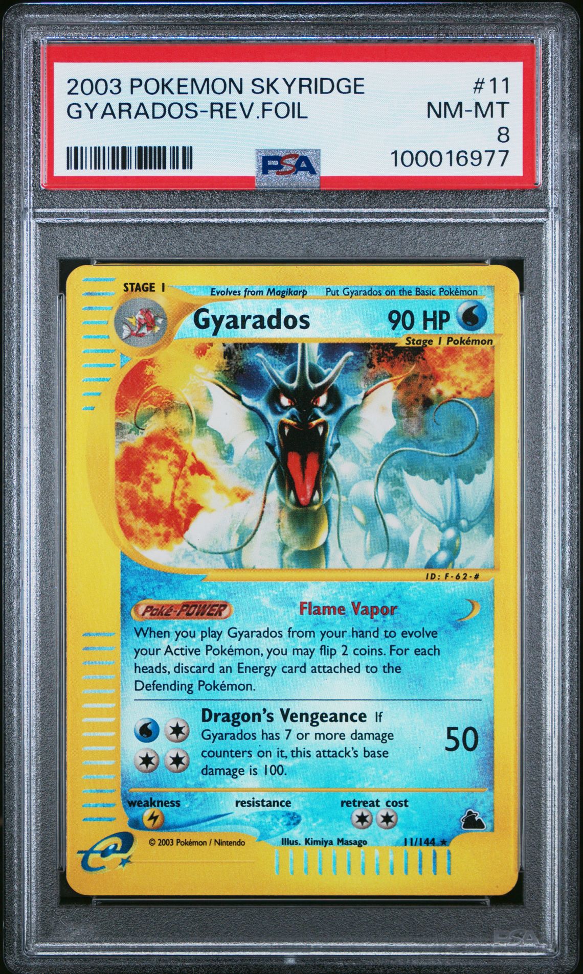 2003 Pokemon #11 Gyarados-Rev.Foil front